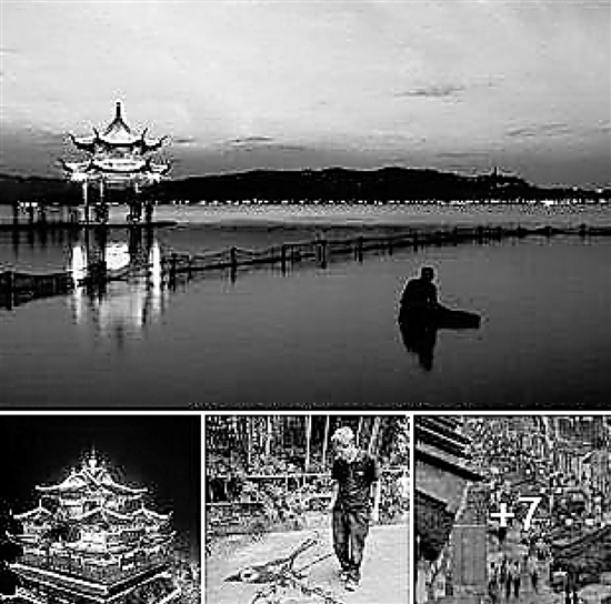 老外們拍攝的杭州視頻截圖。